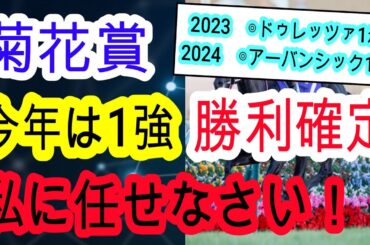 【競馬予想】菊花賞2025　絶対に当てたい人必見！　3年連続的中へこのデータを見れば血統や追い切りを見る必要はありません！！