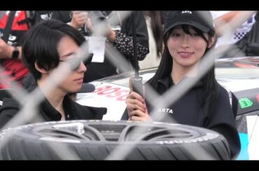 【佐藤蓮選手 / 一之瀬優香さんレースクイーン　ARTA CIVIC TYPE-R GT 16号車　】SUPERGT　グリッドウォークの模様　オートポリス　2025.10.19