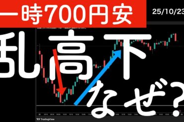 【一時700円安】日本株の乱高下！理由はあの銘柄の影響で！　#米国株 #日経平均