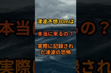 津波予想30mは本当に来るのか？実際に記録された津波の恐怖 #shorts #津波 #防災