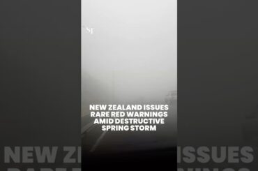 New Zealand issues rare red warnings amid destructive spring storm