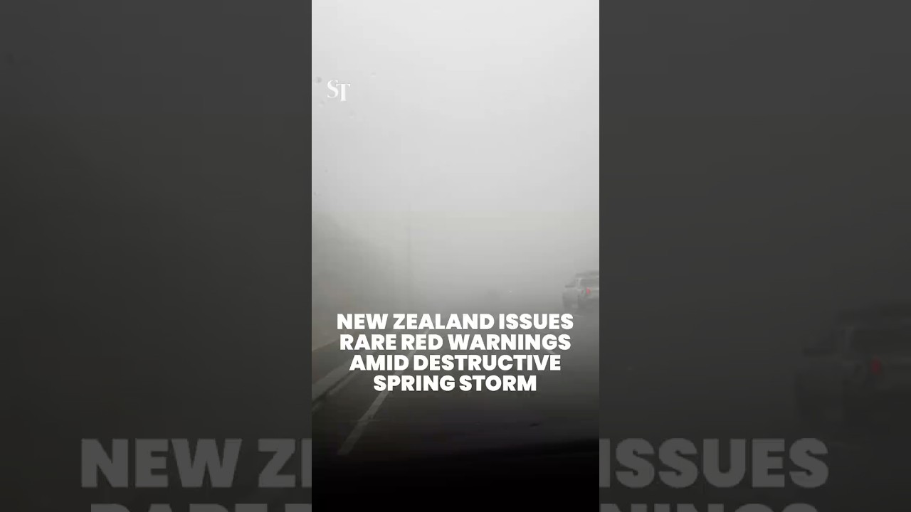 New Zealand issues rare red warnings amid destructive spring storm New Zealand issues rare red warnings amid destructive spring storm