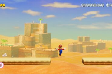 ちょうど落ちるように調整されてる【マリオメーカー2】