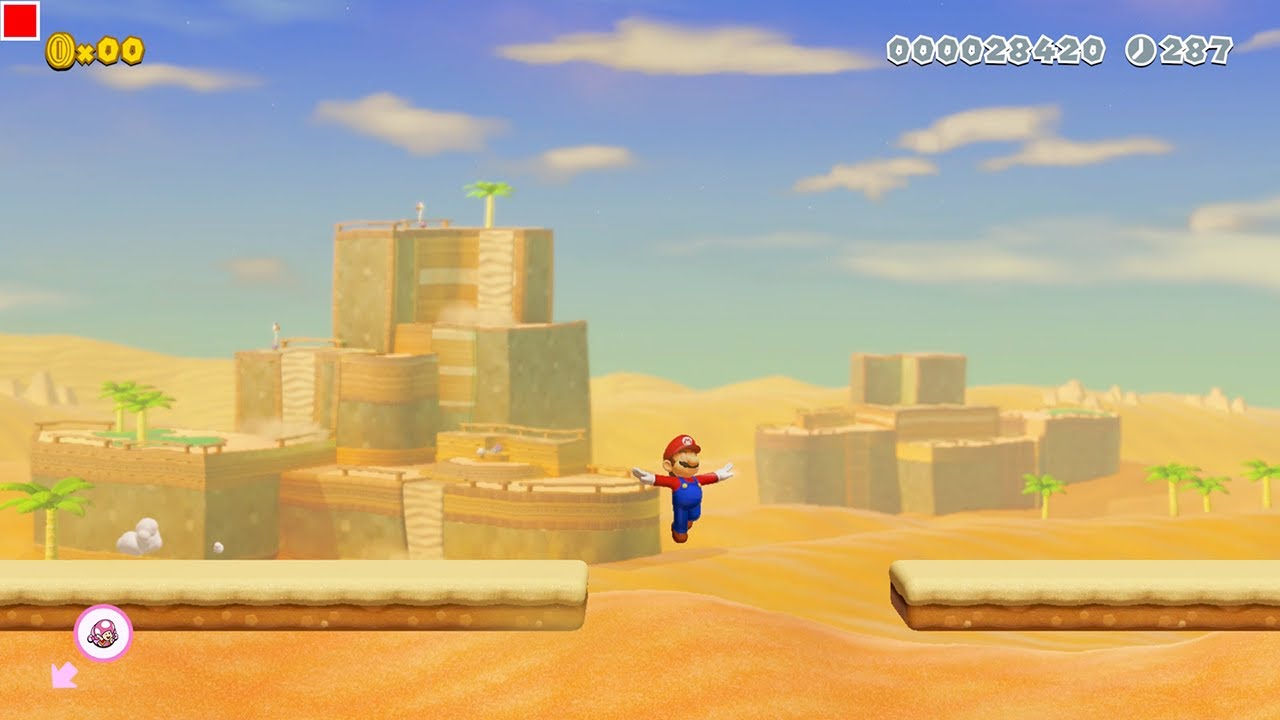 ちょうど落ちるように調整されてる【マリオメーカー2】 ちょうど落ちるように調整されてる【マリオメーカー2】