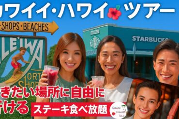 【有吉の夏休み】ハワイどこでもツアー🌺芸能人も行く！絶景＆ブラジリアンBBQ食べ放題の自由旅🌴