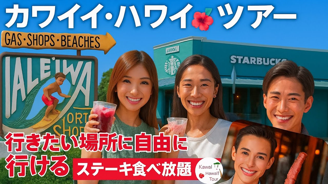 【有吉の夏休み】ハワイどこでもツアー🌺芸能人も行く!絶景&ブラジリアンBBQ食べ放題の自由旅🌴 【有吉の夏休み】ハワイどこでもツアー🌺芸能人も行く!絶景&ブラジリアンBBQ食べ放題の自由旅🌴