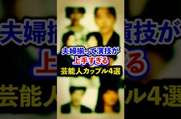 夫婦揃って演技が上手すぎる芸能人カップル4選【芸能人・裏の顔】#shorts #感動 #芸能人 #堺雅人# 菅野美穂#菅田将暉#小松菜奈#山口智子#唐沢寿明#柄本佑#安藤さくら