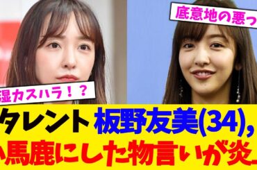 タレント 板野友美(34),  小馬鹿にした物言いが炎上！！！！！！！【2chまとめ】【2chスレ】【5chスレ】