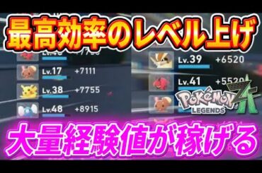 【ポケモンZA】大量の経験値が稼げる最高効率のレベル上げの裏技！【ポケモンレジェンズZA】