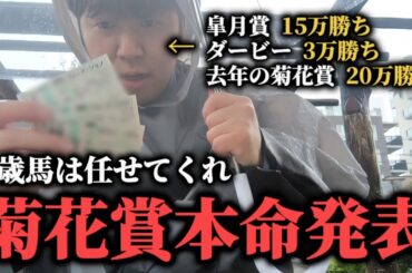 【菊花賞2025 予想】皐月賞ダービーと勝ってる男が菊花賞の購入馬券を紹介します
