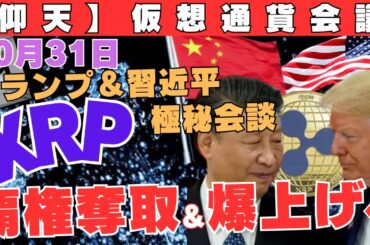 【仰天】10月31日トランプ×習近平“極秘会談”の真実！XRPがBTC越えへ、世界が動く仮想通貨会議