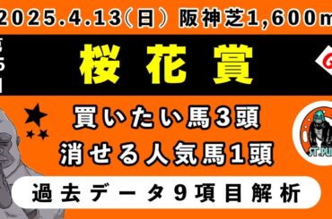 【桜花賞2025】過去データ9項目解析!!買いたい馬3頭と消せる人気馬1頭について(競馬予想)