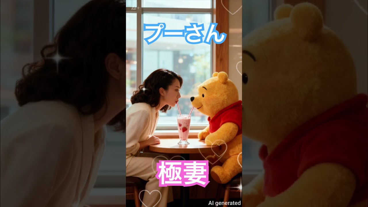 プーさんとデートする極妻・岩下志麻 プーさんとデートする極妻・岩下志麻