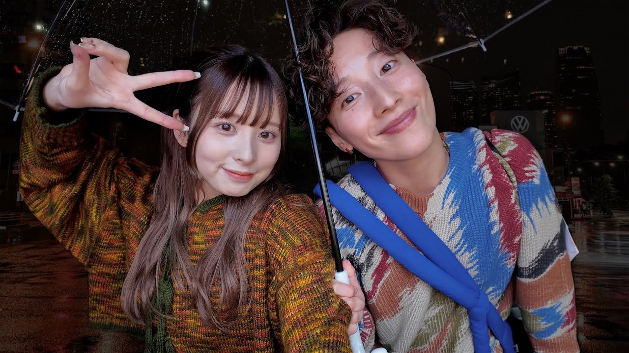 【深夜散歩】ひなたと雨の中散歩して夜ピクニックして爆語りチャンネルwww