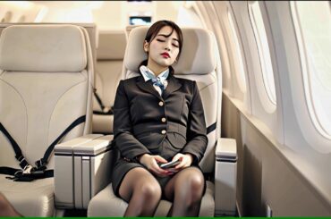 CA キャビンアテンダント short_1【AI美女】Elegant Flight Attendant short_1　AI Beauty