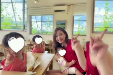 🐬👩‍👧‍👦✨新井恵理那　1歳長男＆4カ月長女と3連休満喫！水族館🐠での親子ショットに「可愛いママ😍」「癒される🥰」の声