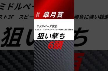 皐月賞2025 狙い撃ち6頭　#皐月賞2025 #競馬予想　#サトノシャイニング