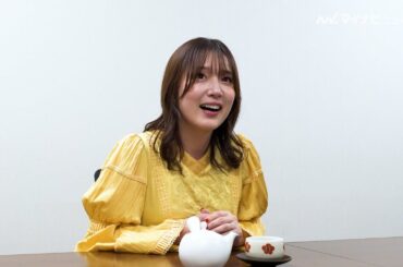 内田真礼、茶柱立てに挑戦でドキドキ！『都城』 WEBCM＆メイキング映像公開