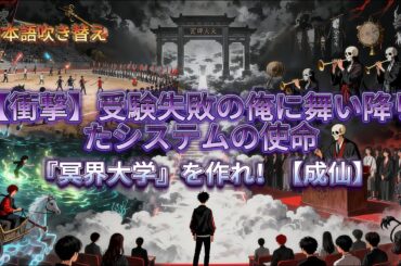 アニメフル全話「【衝撃】受験失敗の俺に舞い降りたシステムの使命—『冥界大学』を作れ！【成仙】」 #異世界#アニメ#anime #霊矩アニメ#日本語吹き替え#アニメフル全話#公式無料