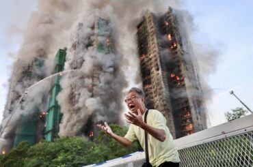 香港高層住宅火災の死者128人に…200人と連絡取れず79人がケガ
