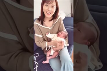 【再投稿】#比嘉愛未  #お友達の赤ちゃん