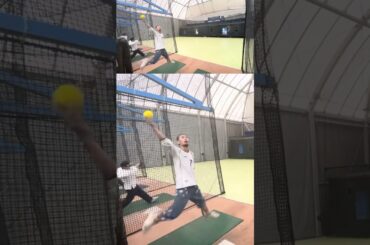 ⚽️ダレノガレ明美ちゃんソフトボール部打法炸裂🥎💥👁️‼️ #ダレノガレ明美 #近藤健介 #ソフトボール部 #ソフトボール #ソフトバンクホークス