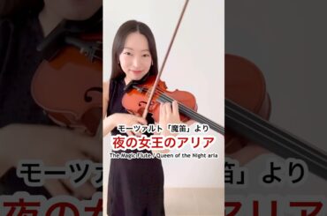 オペラ「魔笛」より「夜の女王のアリア」 The Magic Flute - Queen of the Night aria (Mozart) #violin #music #mozart