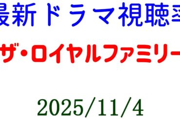 ザ・ロイヤルファミリー 視聴率ダウン！視聴率速報☆2025年11月4日