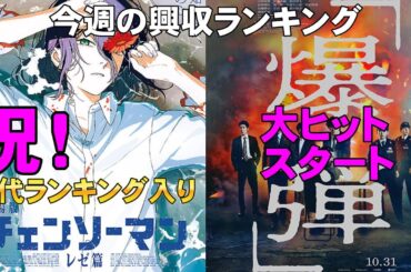 爆弾vs盤上の向日葵のミステリ対決の行方など【俺的映画速報Vol.345/第1部】【チャンソーマン てっぺんの向こうにあなたがいる (LOVE SONG) 興行収入 興収 filmarks】