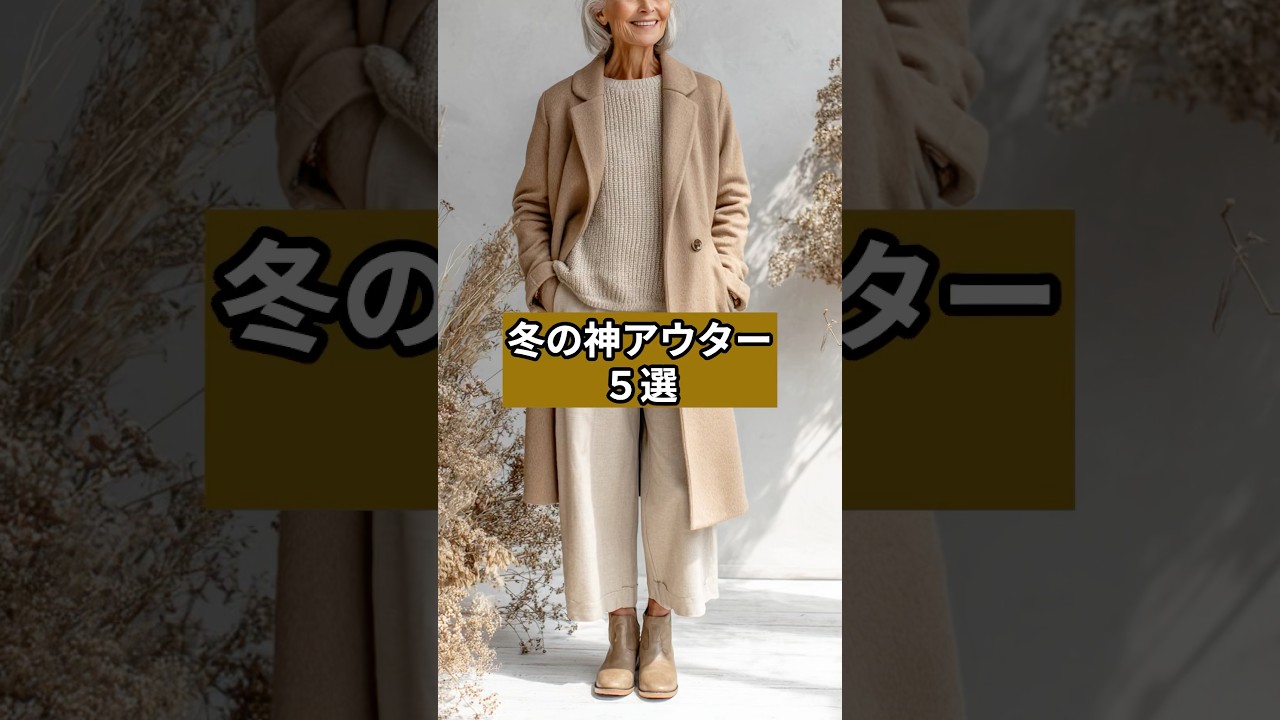 【シニアファッション】冬の神アウター5選 【シニアファッション】冬の神アウター5選