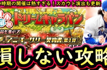 【プロスピA】アニバ第１弾登場・ドリームキャラバン攻略！スカウト演出更新・無料１０連も熱い【アニバーサリー】