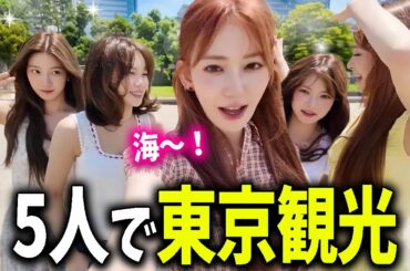 【LE SSERAFIM】お台場、谷根千と東京を楽しく観光するルセラフィム【日本語字幕】