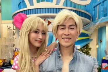 近藤千尋　夫・太田博久と金髪かつらでバービー＆ケンに！「ノーズシャドウに大爆笑でした