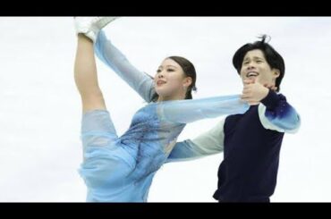アイスダンス　紀平梨花・西山真瑚ペアは３位　演技後はハグ、大きな拍手浴び