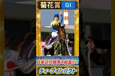 【過去の菊花賞プレイバック】世界のホースマンよ！見てくれ！これが日本近代競馬の結晶だ！ディープインパクト【菊花賞2005】#競馬 #競馬予想 #菊花賞  #short #shorts #JRA