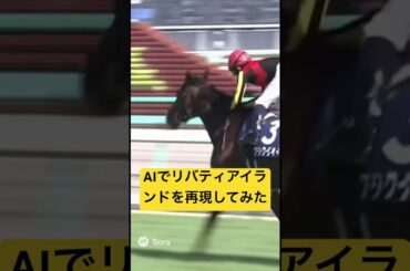 AIでリバティアイランドの桜花賞を再現してみた #ai #競馬 #実況 #リバティアイランド