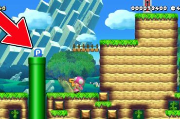 土管封印をなぜかすり抜けられる瞬間【マリオメーカー2】