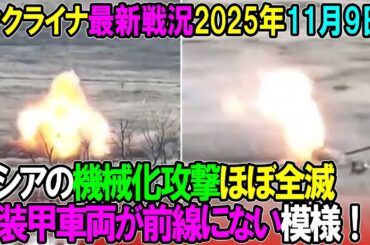 【ウクライナ戦況】25年11月9日。