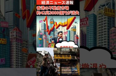 【経済ニュース速報】香港の不動産市場﻿約42兆3000億円が消失　#shorts #為替 #fx #tesla #ev