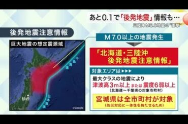 あと「０.１」規模が大きければ「後発地震注意情報」も　大震災をもたらした前触れ　専門家「冬の備えを」 (25/11/10 18:10)