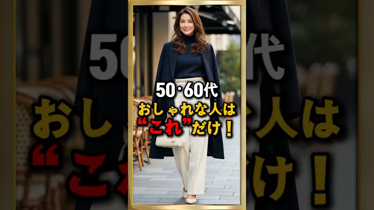 50・60代 おしゃれな人は“これ”だけ守っています👗冬に若見えするスタイル公式4つ 50・60代 おしゃれな人は“これ”だけ守っています👗冬に若見えするスタイル公式4つ