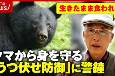 【貴重映像】ヒグマがエサを隠す瞬間…ハンター「初めて見た」クマから身を守る“うつ伏せ防御”の危険性を指摘｜ABEMA的ニュースショー