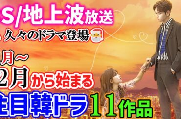 要チェック👀📝【BS/地上波放送】🎄１２月から(11月追加含む)始まる韓国ドラマ１１作品一挙ご紹介🎅超注目作目白押しです☝✨