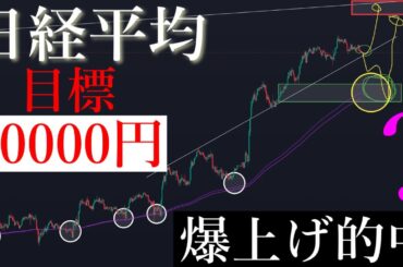 🚀「勝利宣言」50000円まで上がります。日経平均株価/Ni225