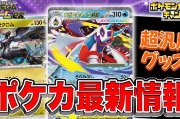 【本日初公開】新たなメガシンカexや強力なポケモンたちが一挙公開！注目の新カードたちを解説！【MEGAドリームex/ポケカ/ポケモンカード】