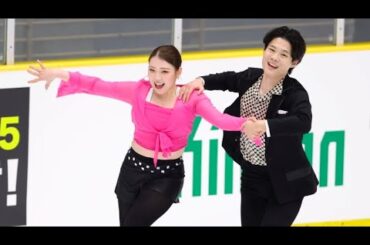 紀平&西山カップル 初の演技披露