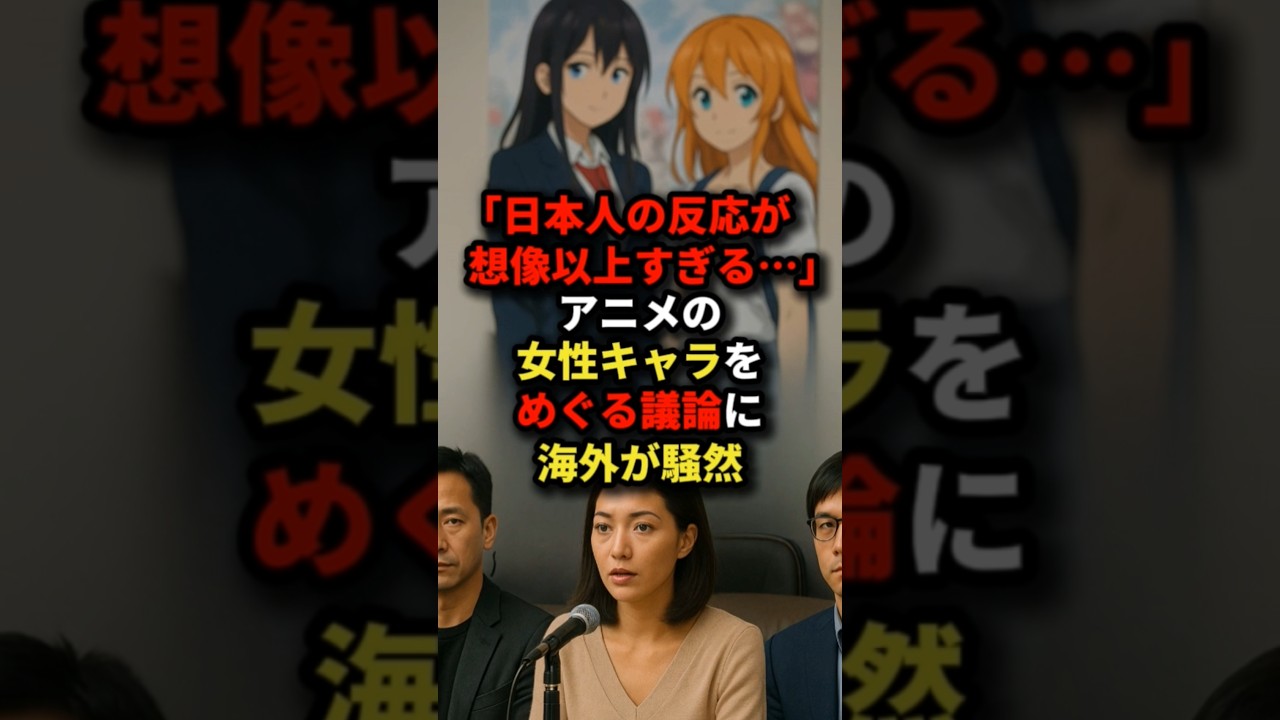 「日本人の反応が想像以上すぎる⋯」アニメの女性キャラをめぐる騒動に海外が騒然#海外の反応 #アニメ 「日本人の反応が想像以上すぎる⋯」アニメの女性キャラをめぐる騒動に海外が騒然#海外の反応 #アニメ