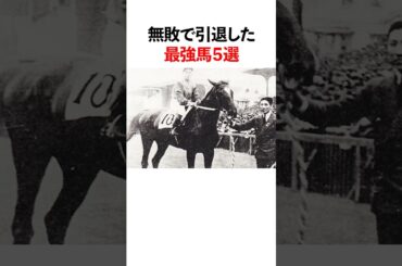 【衝撃】無敗で引退した最強馬5選
