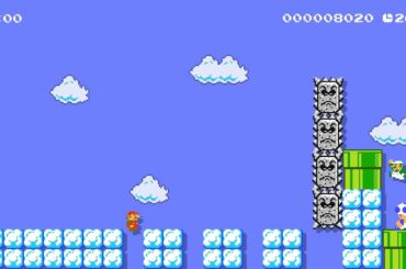 【まさかの罠】青い人がいなければ助かりませんでした。【マリオメーカー2】