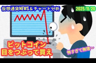 【ビットコイン、目をつぶって買っちゃえ】本日の相場分析は「BTC・ALGO」2025/11/20